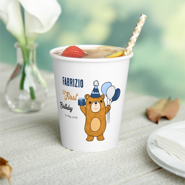Gobelets En Papier Ours en peluche (Insitu)
