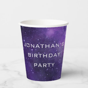Gobelets En Papier Outer Space Galaxy Party Anniversaire Astronomie