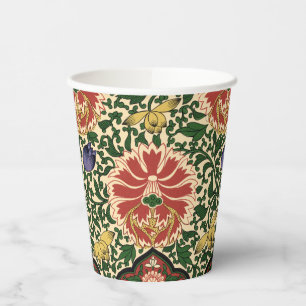 Gobelets En Papier Owen Jones Chinoiserie Rouge Lotus Floral Art Desi