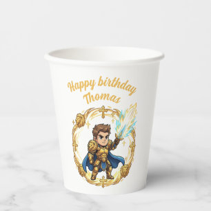 Gobelets En Papier Paladin Holy Knight Anime Chibi Gamer Birthday