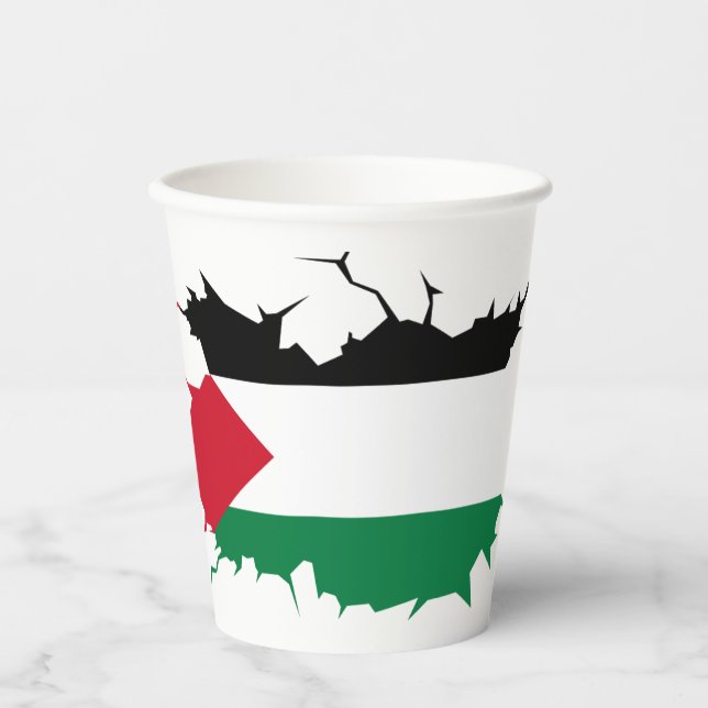 Gobelets En Papier Palestine (Recto)