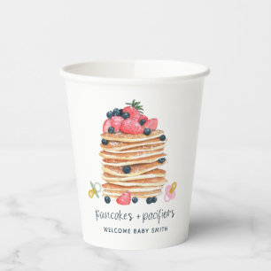 Gobelets En Papier Pancakes et Pacificateurs Baby shower Brunch