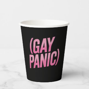 Gobelets En Papier Panique gay protestation LGBTQ Fierté