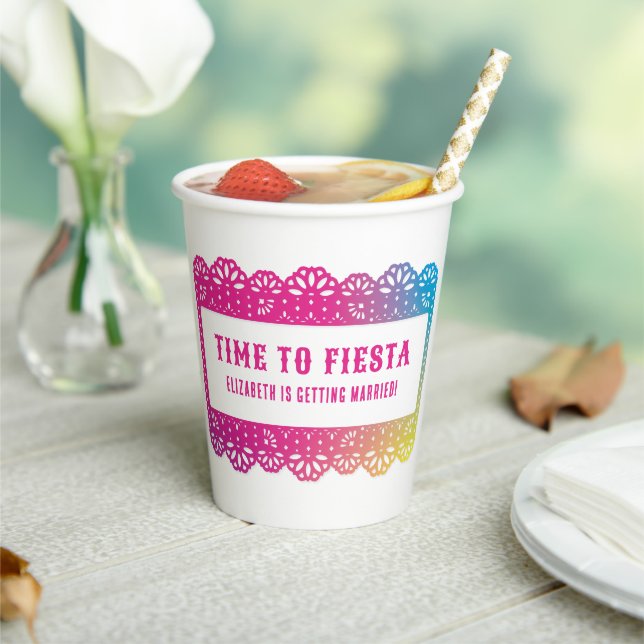 Gobelets En Papier Papel Picado Fun Fiesta (Insitu)