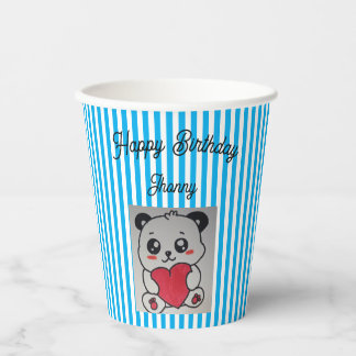 Gobelets En Papier paper cup for happy birthday of children