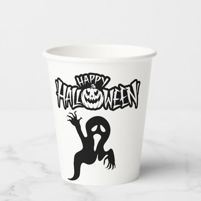 Gobelets En Papier Paper cup Happy Halloween (Recto)