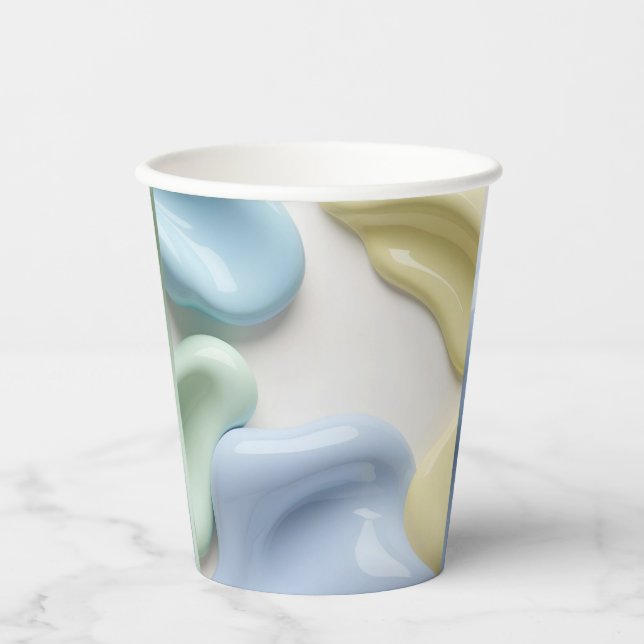 Gobelets En Papier Paper cup in stylish abstract graphic (Recto)