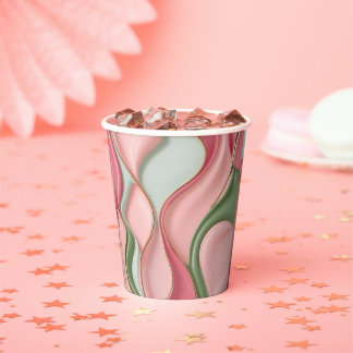 Gobelets En Papier Paper cup in stylish abstract graphic