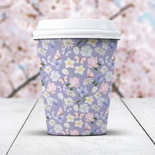 Gobelets En Papier Papillon Violet