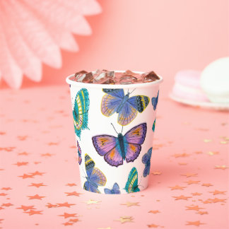 Gobelets En Papier Papillons