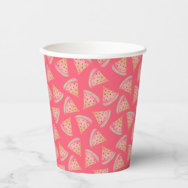 Gobelets En Papier Pâque rose (Recto)