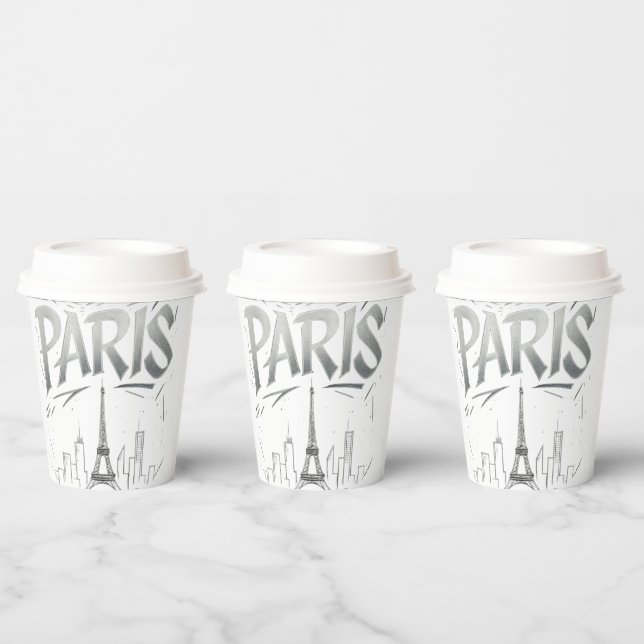 Gobelets En Papier Paris On The Rocks Paper Cup (Multi)