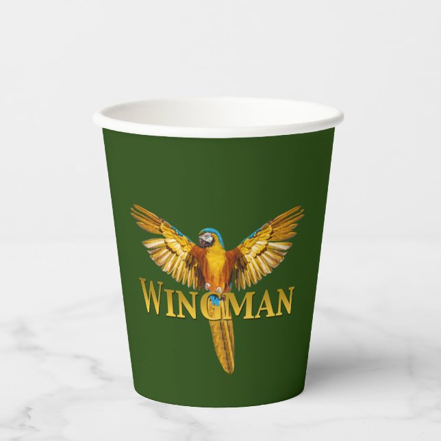 Gobelets En Papier Parrot Wingman (Recto)