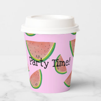 Gobelets En Papier Party Time! Kawaii Watermelon tasse de papier