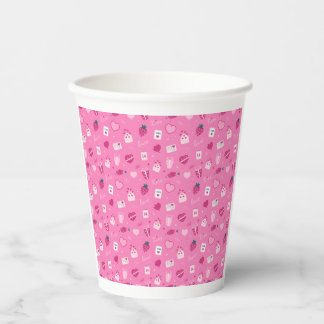 Gobelets En Papier Paruline florale personnalisée - Mariage et usage