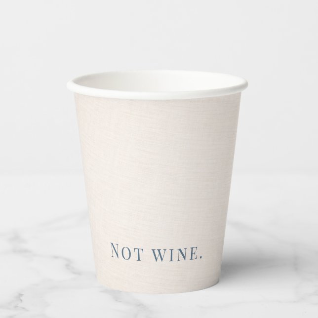 Gobelets En Papier Passover Seder Modern Linen Disposable Cup  (Recto)