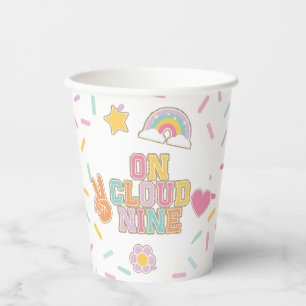 Gobelets En Papier Patch Preppy Sur Cloud Neuf 9e Anniversaire