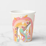 Gobelets En Papier Patinage à rouleaux Retro Super fille Anniversaire<br><div class="desc">Un joli ajout à votre décor de fête. Thème Retro Roller Skate.</div>