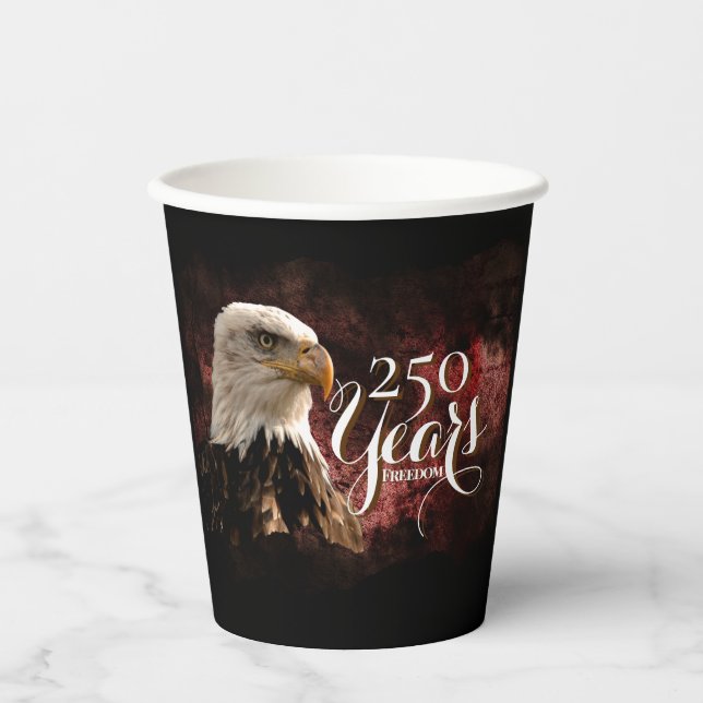 Gobelets En Papier Patriotic Eagle 250 Years Paper cup (Recto)