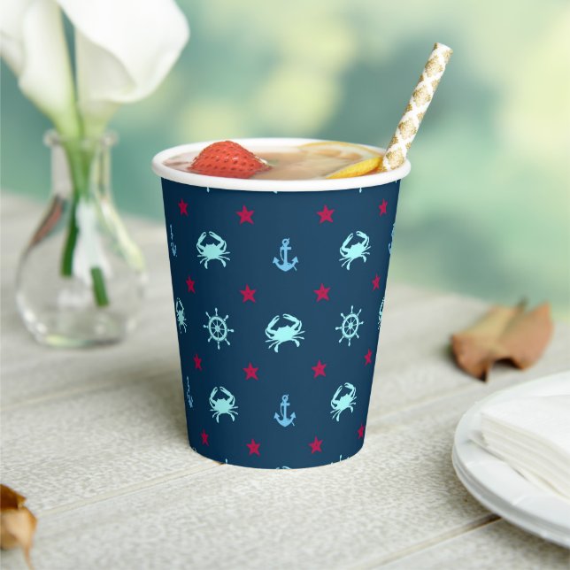 Gobelets En Papier Patters de Nautical Star (Insitu)