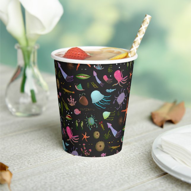 Gobelets En Papier Patterson de Sea Critters (Insitu)