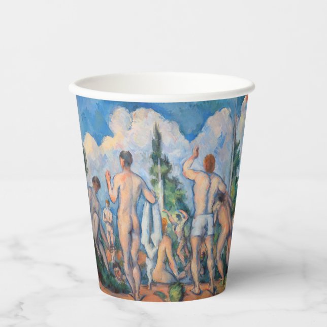 Gobelets En Papier Paul Cezanne - Baigneurs (Recto)