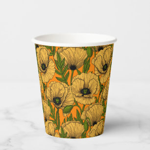 Gobelets En Papier Pavot jaune