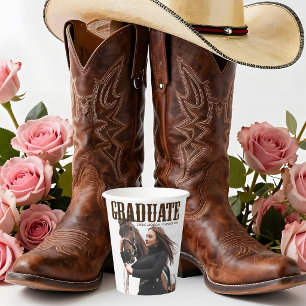 Gobelets En Papier Pays Western Graduate Photo Party