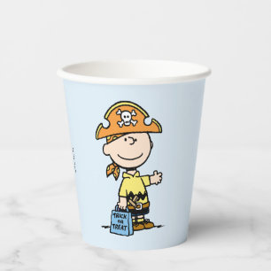 Gobelets En Papier Peanuts Charlie Brown Pirate Halloween