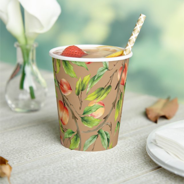 Gobelets En Papier Pêche sur l'arbre (Insitu)