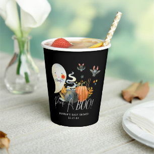 Gobelets En Papier Peek-A-Boo   Petits fantômes Baby Shower Halloween