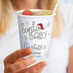 Gobelets En Papier Père Noël Baby Christmas Boy Baby shower<br><div class="desc">Père Noël Baby Christmas Boy Baby shower tasses en papier</div>