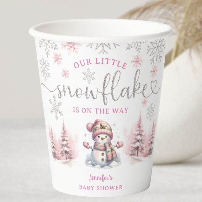 Gobelets En Papier Père Noël Baby Girl Christmas Baby shower tasse de (Créateur téléchargé)