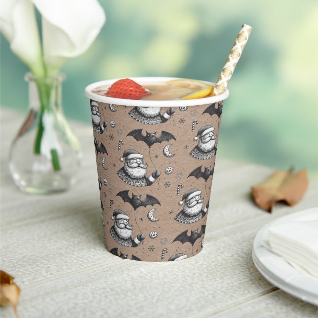 Gobelets En Papier Père Noël des griffes (Insitu)
