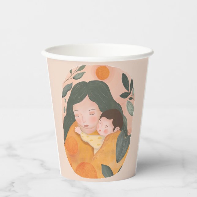 Gobelets En Papier Personalized Boho Botanical Watercolor Celebration (Recto)