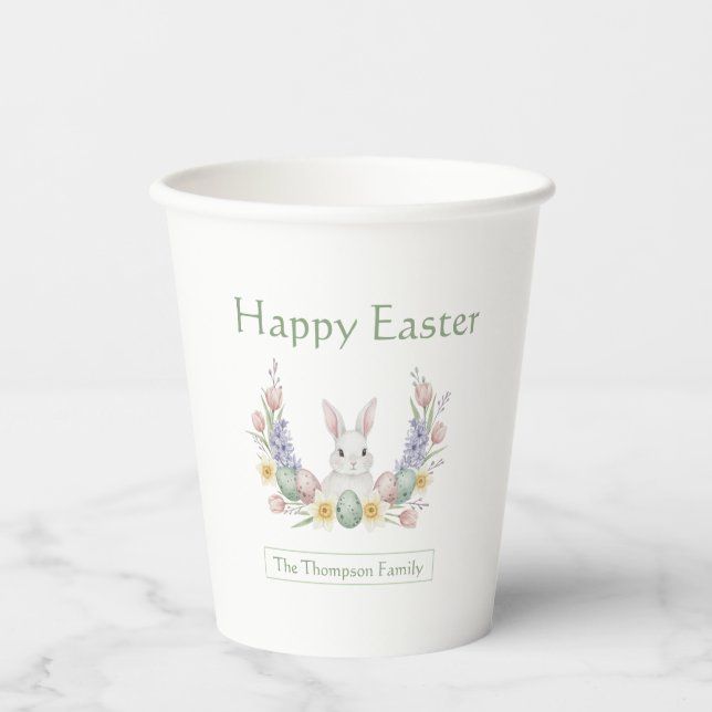 Gobelets En Papier Personalized Easter Paper Cups (Recto)