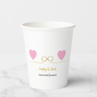 Gobelets En Papier Personalized Romantic Paper Cups