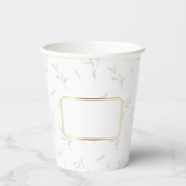 Gobelets en papier personnalisables pour occasions (Recto)
