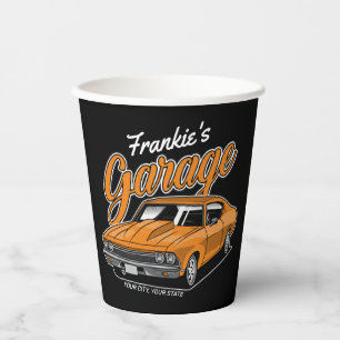 Gobelets En Papier Personnalisé 1968 396 Classic Muscle Garage de voi