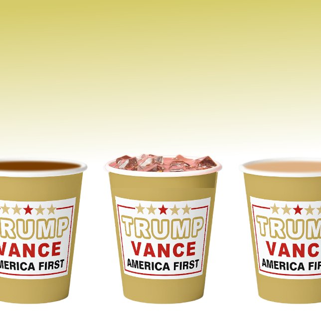 Gobelets En Papier Personnalisé, Trump 2025 L'âge d'or, l'Amérique d' (Créateur téléchargé)