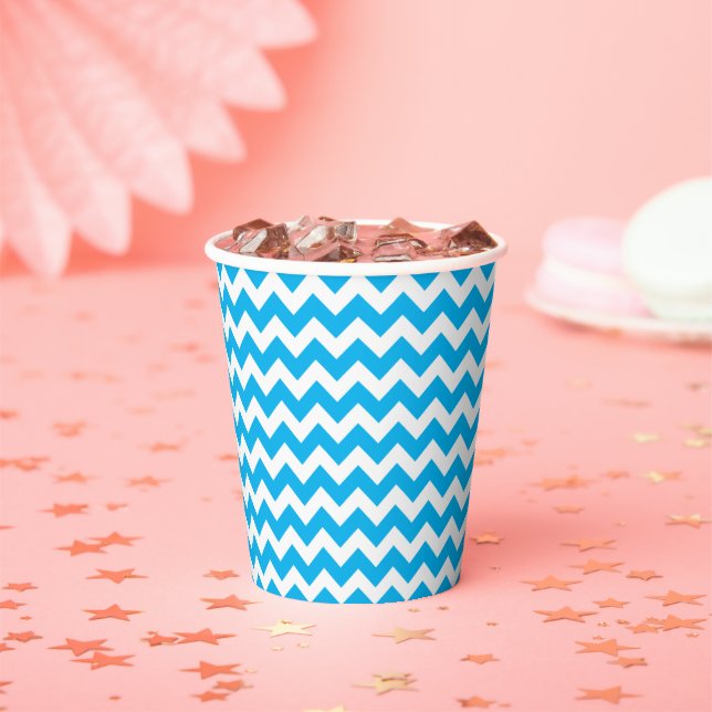 Gobelets en papier personnalisés Chevron (Insitu)
