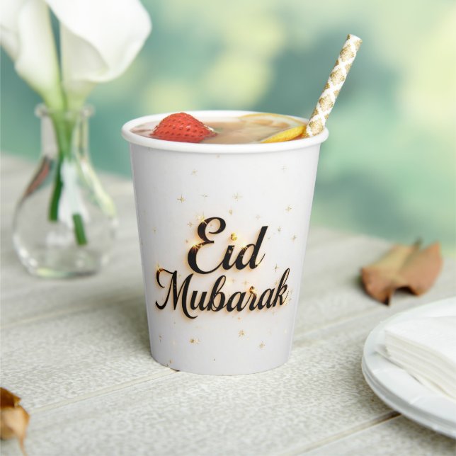 Gobelets en papier personnalisés Eid Mubarak DÉCOR (Insitu)