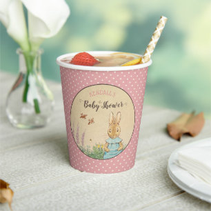Gobelets En Papier Peter Rabbit Baby shower fille