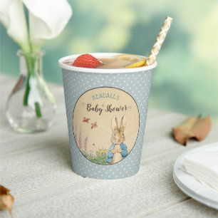 Gobelets En Papier Peter Rabbit Baby shower garçon