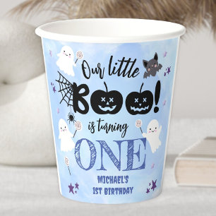 Gobelets En Papier Petit Boo ! Cute Boy Halloween Éffrayant 1er anniv