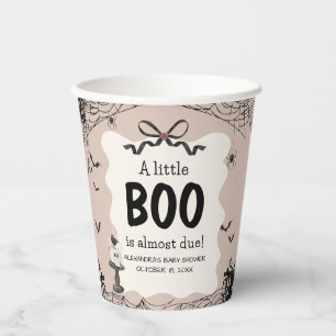 Gobelets En Papier Petit Boo Halloween Baby shower gothique