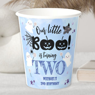 Gobelets En Papier Petit Boo ! Joli Garçon Halloween Épouvante 2ème A