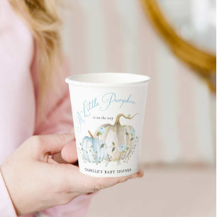 Gobelets En Papier Petit Citrouille Fall Boy Baby shower