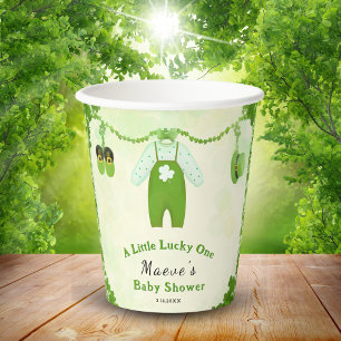 Gobelets En Papier Petit Lucky One Shamrock Baby shower de tenue bébé