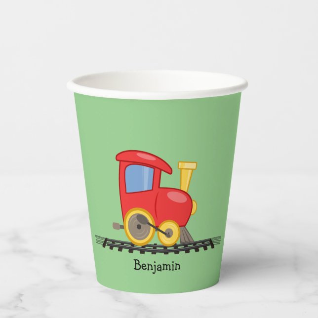 Gobelets En Papier Petit Red Engine Design Paper Cup (Recto)